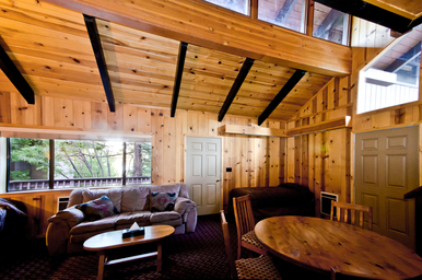 juniper cabin living area